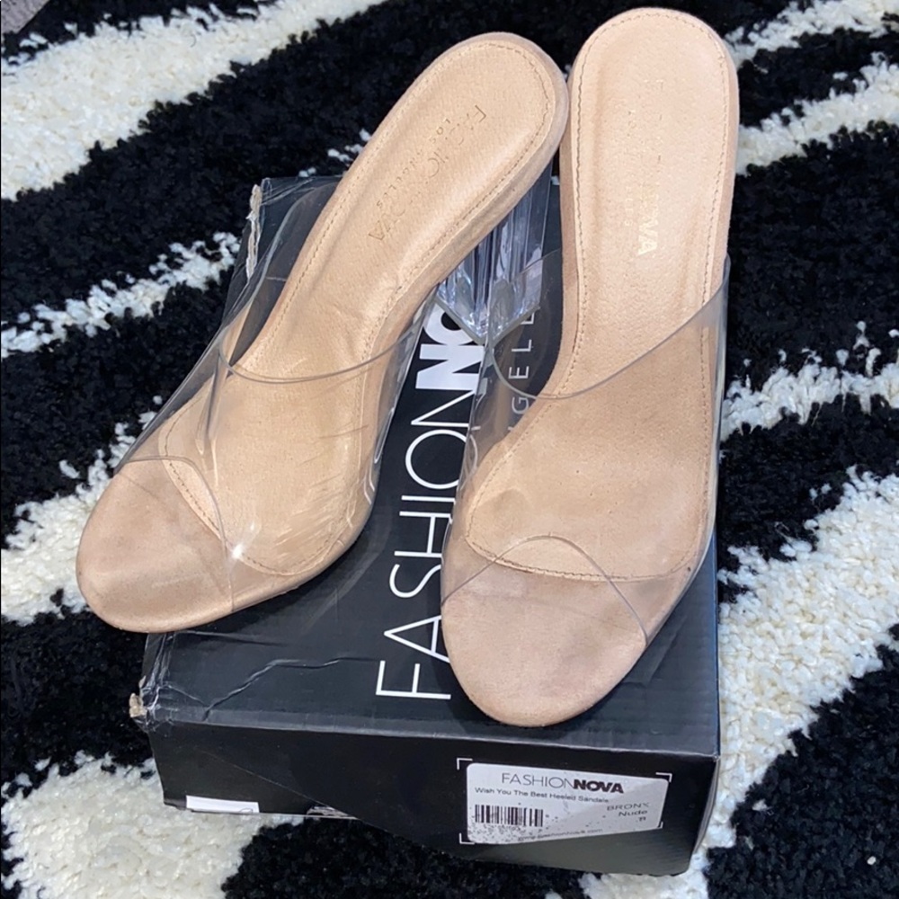 Clear heels